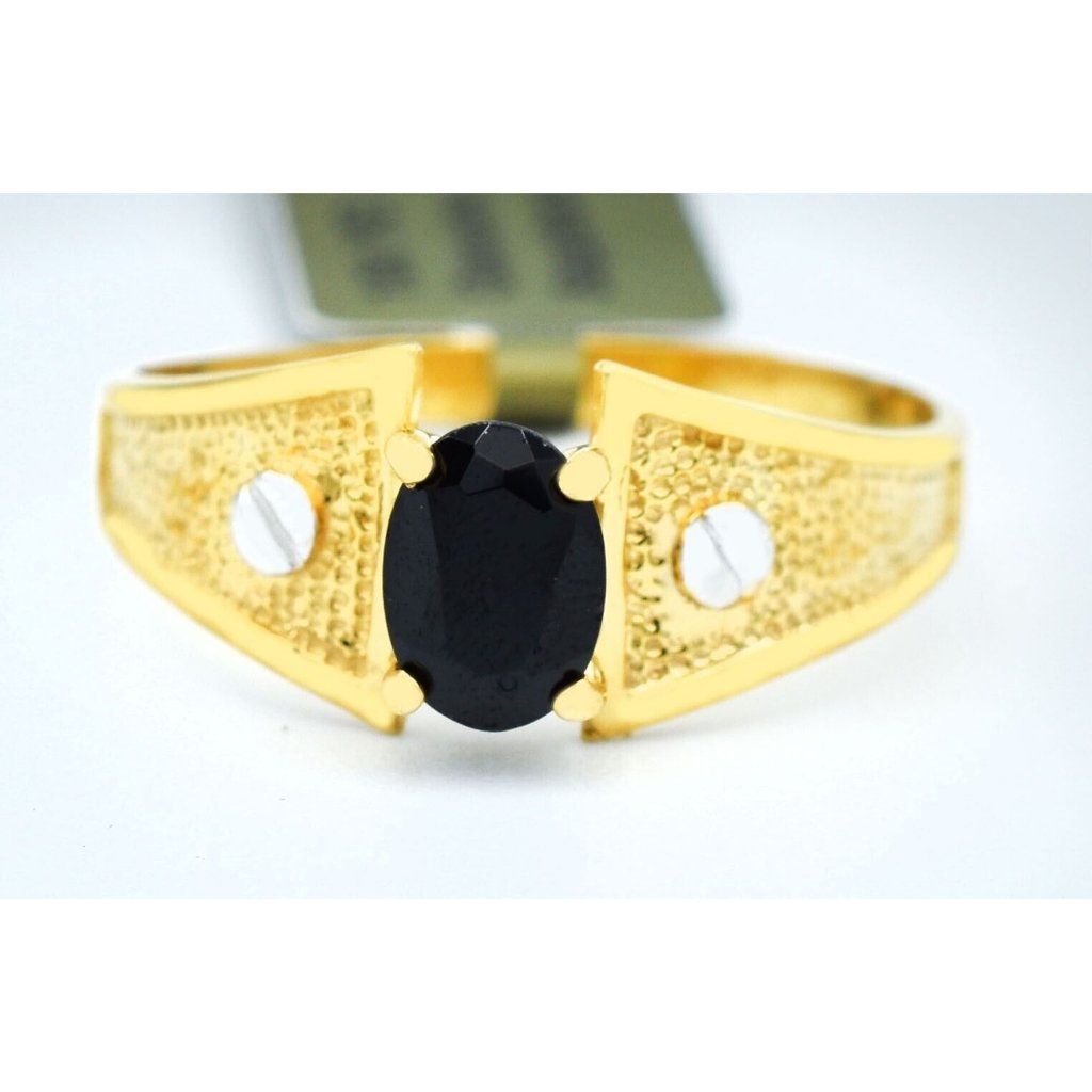 Genuine 1.38 Cts Blue Sapphire Ring 10k Gold